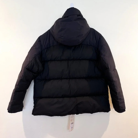 Save the Duck Plumtech Calvin Vegan Black Hooded Outdoor Winter Puffer Coat XL - Picture 15 of 15